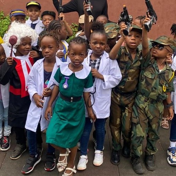 Pre-School learners at NLIS